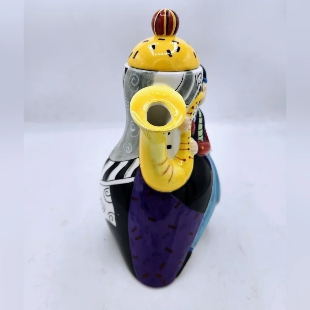 Juleez Hand Crafted Hand Painted Teapot Designed by Artist Julie Borden